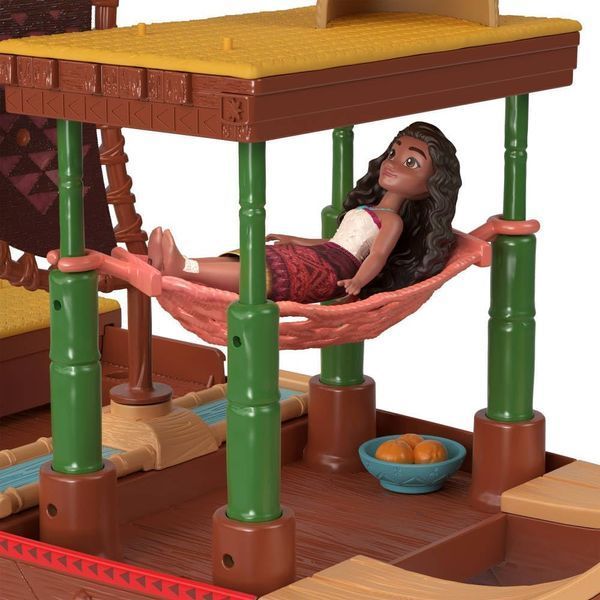 Ігровий набір Mattel Disney Moana 2 Floating Adventure Canoe, 10 аксесуарів JBT54 фото