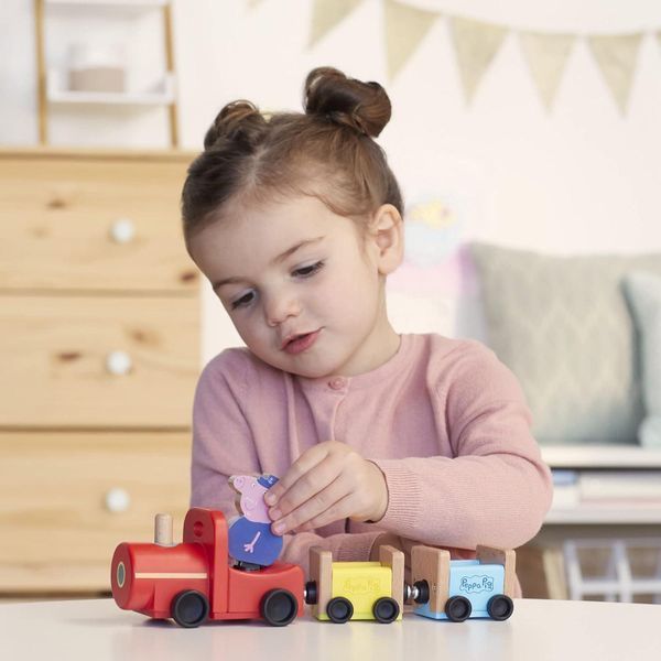 Деревянный игровой набор Hasbro Peppa Pig Паровозик дедушки Пеппы 07210 фото