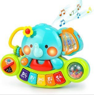 Музичне піаніно Слонік Hola Toys зі світловими та звуковими ефектами 3135 фото
