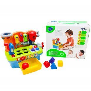 Музыкальный игровой набор Hola Toys Столик с инструментами, сортер верстак 907 фото