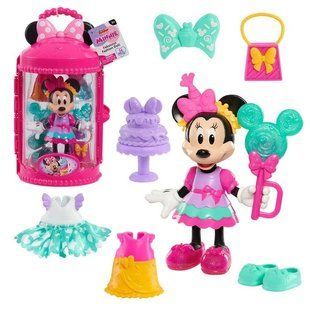 Кукла Disney Junior Minnie Mouse Fabulous Fashion Sweet Party в кейсе с аксессуарами 14ед., 15см 89992 фото