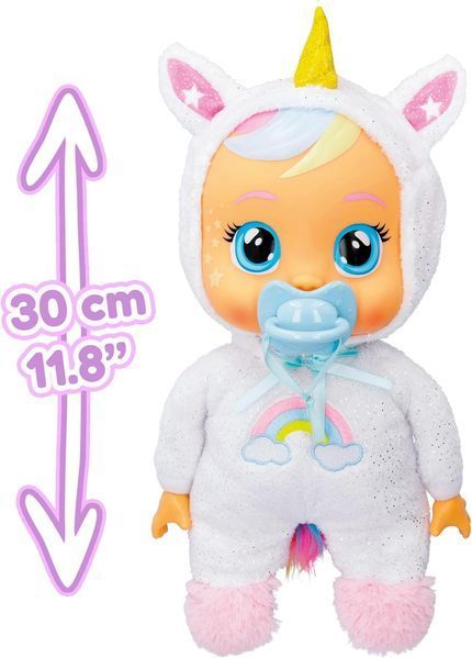 Интерактивная Кукла пупс Cry Babies Goodnight Dreamy Единорожка плакса  Дими, 30см 914124 фото