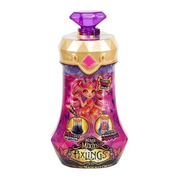 Лялька чарівна Magic Mixies Pixlings The Flitta Create and Mix Пікслінг Фея в пляшці із зіллям, 16см 123167 фото