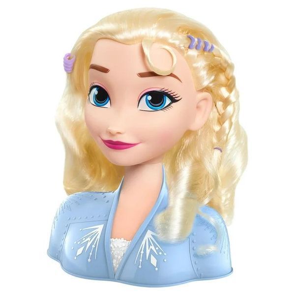 Кукла манекен Disney Princess Elsa Styling Head голова для причёсок Эльза 17 предметов, 20см 32806 фото