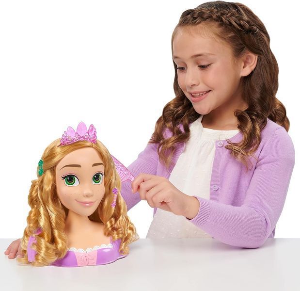 Кукла манекен Disney Princess Rapunzel Styling Head голова для причёсок Рапунцель 18 предметов, 20см 87617 фото