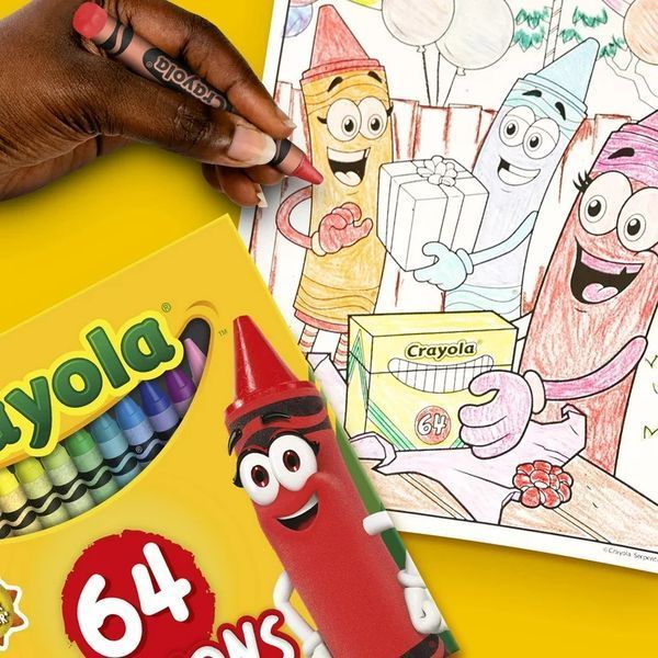 Набор восковых карандашей Crayola Crayons Ultra-Clean Washable Смываемые Крайоны 64 шт  5232870001 фото