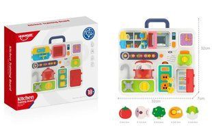 Розвиваюча гра Huanger Logic Kitchen House бізібор Монтессорі зі світловими та звуковими ефектами 32см 0545 фото