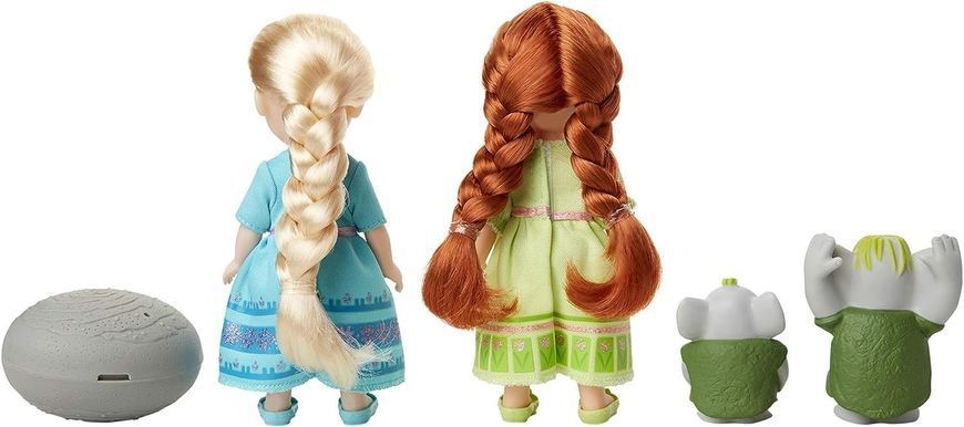 Ляльки Jakks Pacific Disney Frozen Petite Подарунковий набір Холодне серце Ельза та Анна з тролями, 15см 205271-3 фото