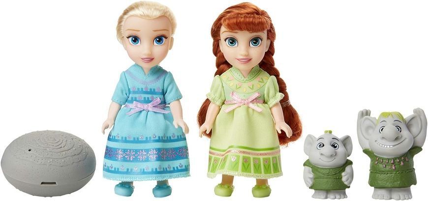 Ляльки Jakks Pacific Disney Frozen Petite Подарунковий набір Холодне серце Ельза та Анна з тролями, 15см 205271-3 фото
