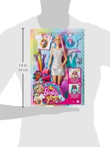 Кукла Barbie Fantasy Hair  Барби Фантазийные образы Русалки и Единорога GHN04 фото