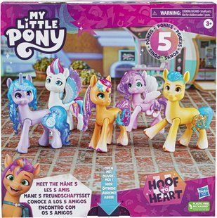 Набір Фігурок Hasbro My Little Pony Make Your Mark The Mane Моя маленька Поні. 5 персонажів F3327 фото