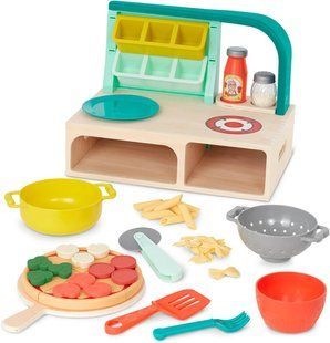 Ігровий набір Battat Mini Chef &ndash; Pizza-n-Pasta Кухня міні шефа 45 предметів BX2227 фото