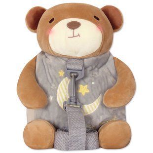Рюкзак дитячий плюшевий Metoo Kawaii Bear Ведмежа 27см, з повідцем 11 фото