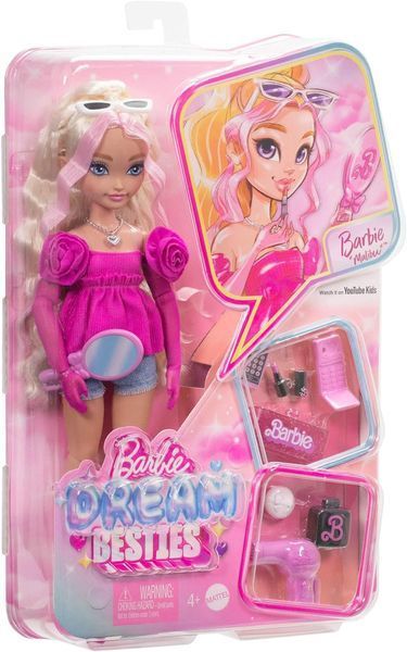 Лялька Barbie Dream Besties Malibu Барбі Малібу з аксесуарами, 28см HYC21 фото