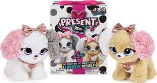 Інтерактивна іграшка-сюрприз Spin Master Present Pets Fancy Собачка, 100+ звуків та рухів 6051191 фото
