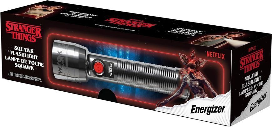 Ліхтарик колекційний Energizer Stranger Things Squawk Retro LED Flashlight на батарейках 039800149107 фото
