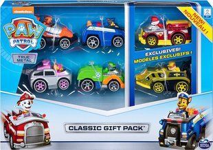 Набір машинок Spin Master Paw Patrol Original Щенячий Патруль Metal Classic 6 машинок 1:55 з героями 6053362 фото