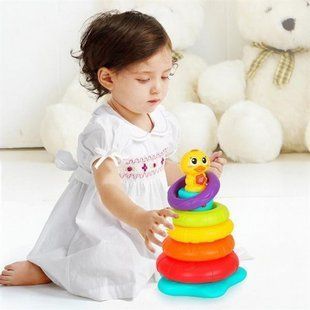 Пірамідка інтерактивна Hola Toys Качечка сортер з підсвічуванням та звуковими ефектами 2101 фото