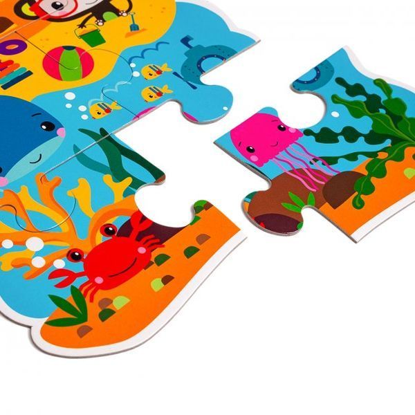 Пазлы для малышей Vladi Toys Fisher Price Maxi Puzzle Мои забавные друзья (VT1711-06) VT1711-06 фото