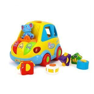 Музична машинка-сортер Розумний автобус Hola Toys Автошка (896) 896 фото